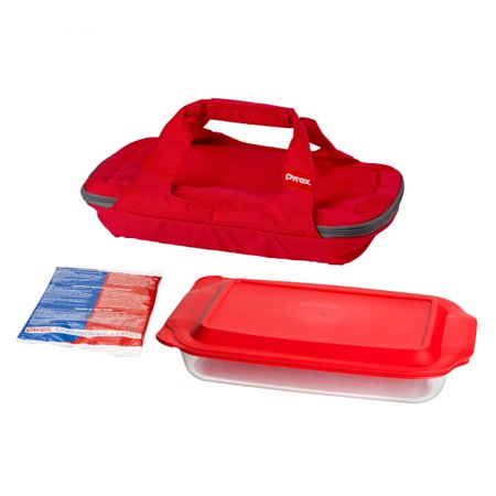 Pyrex® Portables, Baking Set, Red, 3 Qt
