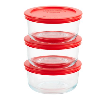 Pyrex® Simply Store Glass Bakeware, Round, 2 Cup, Set of 3