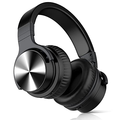 Qisebin E7 PRO Noise Cancelling Headphones, Over Ear Wireless Bluetooth Headphones with Built-in Microphone for Clear Call & Deep Bass, 32 Hours Playtime, Memory Foam Ear Cups Black On Sale At Amazon.com
