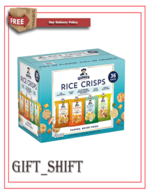 Quaker Rice Crisps Variety Pack (36 pk.)-Free Shipping-