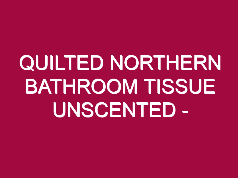 Quilted Northern Bathroom Tissue Unscented – STOCK UP!