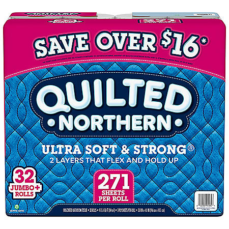 Quilted Northern Ultra Soft and Strong Toilet Paper (271 sheets/roll, 32 ct.) on Sale At Sam’s Club