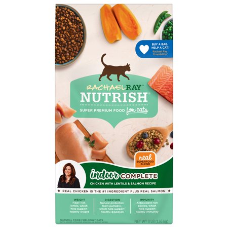 Rachael Ray Nutrish Chicken & Salmon Flavor Dry Cat Food, 3 lb. Bag
