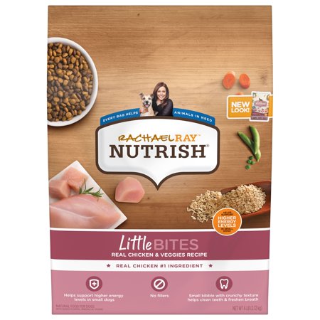 Rachael Ray Nutrish Little Bites Real Chicken & Veggies Recipe Natural Food for Dogs, 6 lb