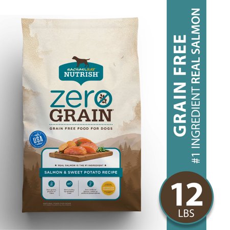 Rachael Ray Nutrish Zero Grain Salmon & Sweet Potato Recipe, Dry Dog Food, 12lb Bag