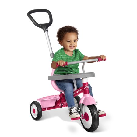 Radio Flyer, 3-in-1 Stroll 'n Trike, 3 Stages Grows with Child, Pink