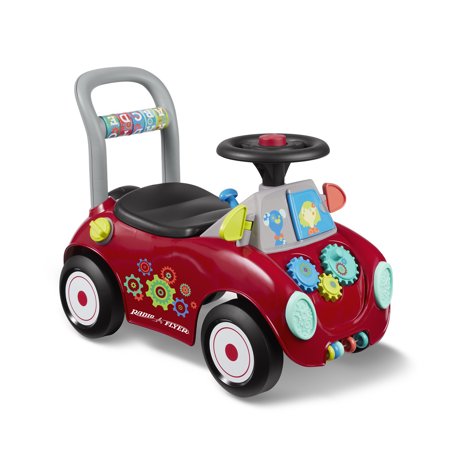 Radio Flyer, Busy Buggy, Ride-on and Push Walker, Red
