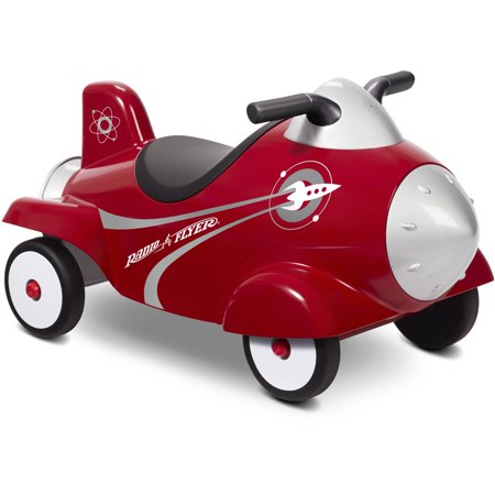 Radio Flyer Retro Rocket Foot-to-Floor Ride-On with Lights & Sounds
