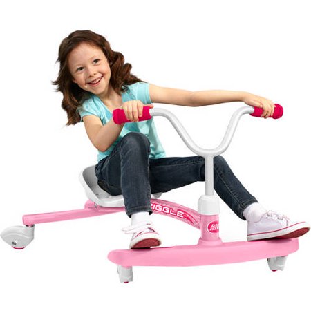 Radio Flyer, Ziggle, Caster Ride-on for Kids, 360 Degree Spins, Pink