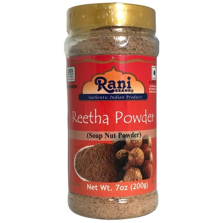 Rani Reetha (Soap Nut) Powder 7oz (200g) ~ Natural, Salt-Free | Vegan | No Colors | Gluten Friendly | NON-GMO...