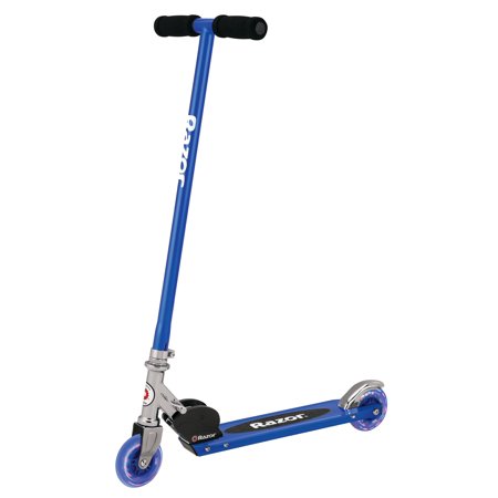 Razor S Lighted Folding Kick Scooter - Ages 5+ and Riders Up to 110lbs