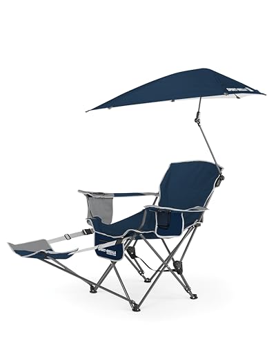 AMAZON Glitches and Price Mistakes Sport-Brella 3-Position Recliner Chair With Removable Umbrella And Footrest,Stainless Steel, Midnight Blue