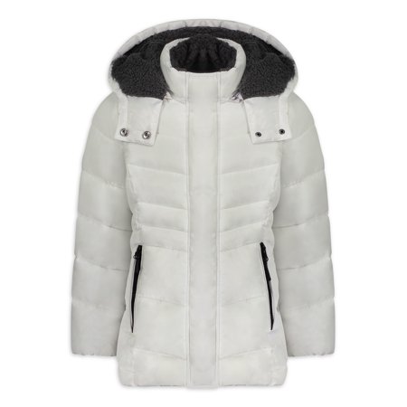 Reebok Girls Hooded Winter Puffer Coat, Sizes 4-16