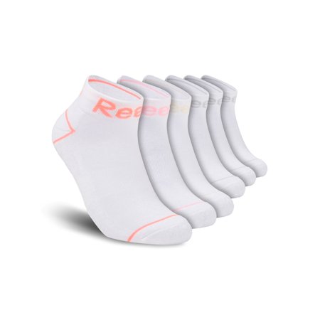 Reebok Women's Cushion Quarter Socks, 6-Pack