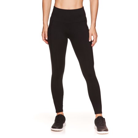 Reebok Womens High-Waisted Active Leggings with Pockets, 28" Inseam