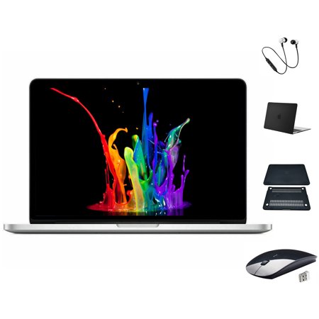 Refurbished Apple MacBook Pro Intel Core i5, 13.3-inch, Intel HD Graphics, 500GB HDD, 4GB RAM, 1-Year Warranty, Limited Bundle: Wireless Mouse, Headset, and Black Case