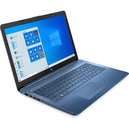 Refurbished HP Laptop 15-da0021ds 15.6 inch LED Touchscreen Display Intel Pentium Gold 5405U 8 GB RAM 256 GB SSD HDMI DVD Writer Windows 10 Home 64, Jasmine Blue