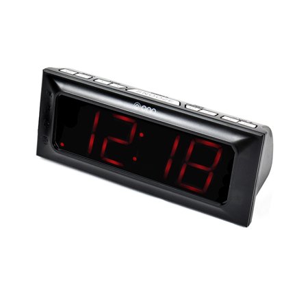 Refurbished Onn Am/Fm Digital Clock Radio Snooze/Dual Alarms with Snooze and Sleep Function – Black ONA15AV101 (Renewed) (Certified)