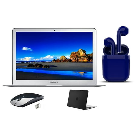 Refurbished Apple 13.3-inch MacBook Air Laptop, Intel Core i5 (1.8GHz), 8GB RAM, 128GB SSD, macOS, Bundle Offer Includes: Black Case, Headset, and Wireless Mouse - Silver HOT DEAL AT WALMART!