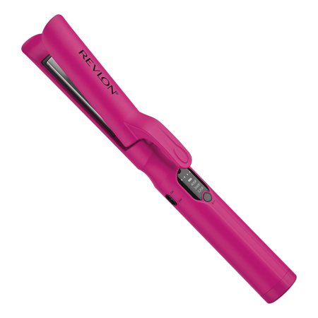 Revlon Travel Size Cordless + Rechargeable 0.75" Ceramic Flat Iron Hair Straightener, Pink