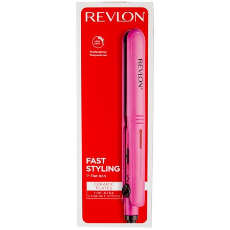 Revlon Womens 1" Fast Styling Iron For Straight Styles Pink