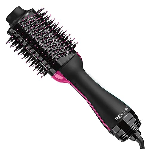 REVLON One-Step Volumizer Original 1.0 Hair Dryer and Hot Air Brush, Pink - AMAZON OUTLET!