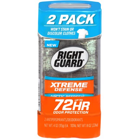 Right Guard Xtreme Defense Antiperspirant Deodorant Gel, Arctic Refresh, 4 oz (Pack of 2)