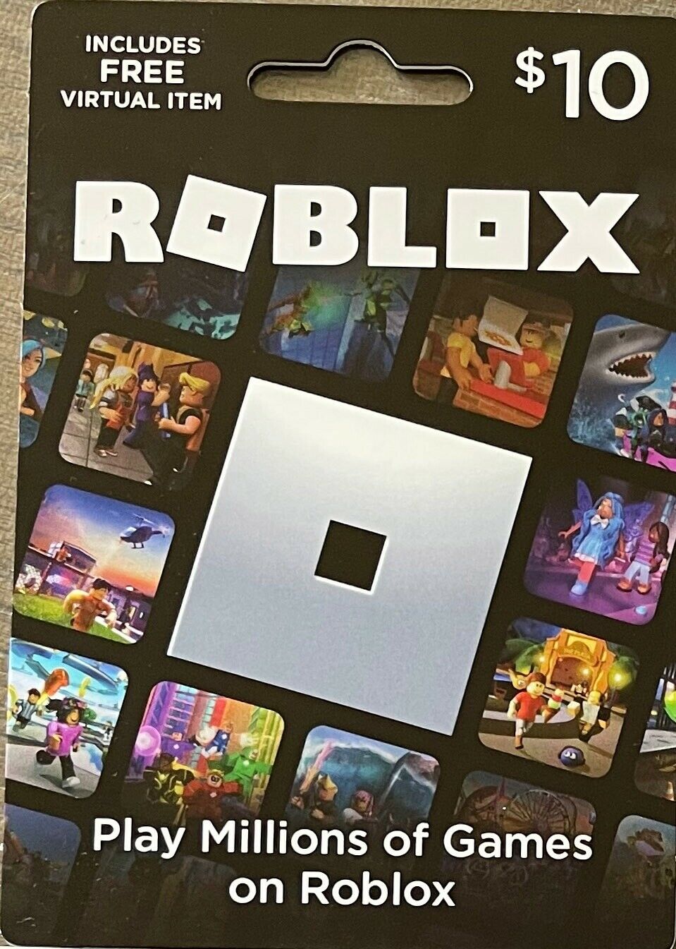 Roblox $10 Gift Card. Includes Free Virtual Item. Physical Card Unscratched.