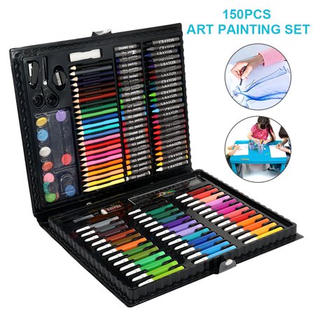 Roofei 150 Pcs Art Supplies for Kids, Deluxe Kids Art Set for Drawing Painting and More with Portable Art Box, Coloring Supplies Art Kits Great Gift for Kids, Toddlers, Beginners