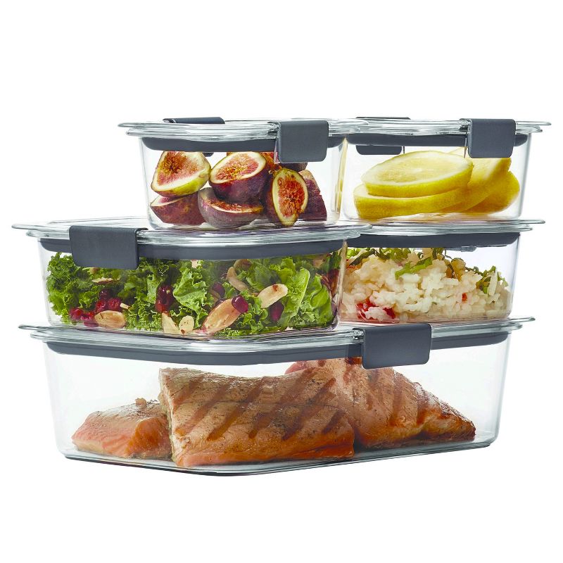 Rubbermaid 10pc Brilliance Leak Proof Food Storage Containers Price Drop