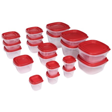 Rubbermaid Easy Find Lids Food Storage and Organization Containers, Set of 20 (40 Pieces Total)