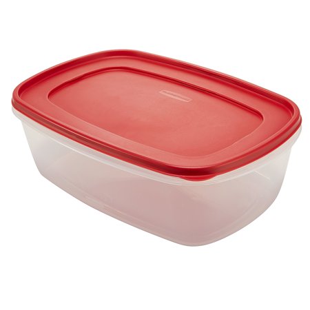 Rubbermaid, Easy Find Lids, Food Storage Container, Large, 2.5 Gal, Red
