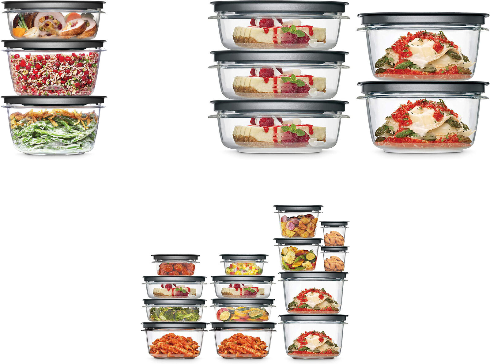 Rubbermaid Premier Easy Find Lid Meal Prep and Food Storage Containers