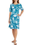 Ruby Rd Women's Tropical Puff Print Dress on Sale At Belk