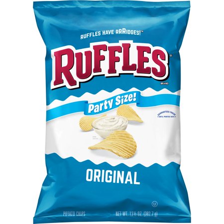 Ruffles Original Potato Chips, Party Size, 13.5 oz Bag