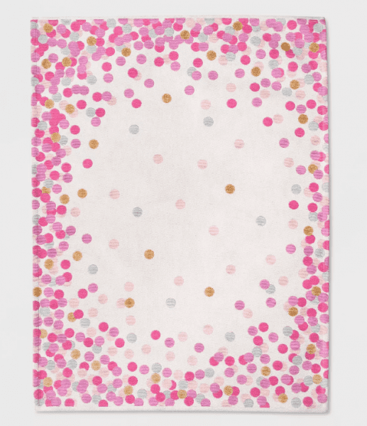 Pillowfort Pink Confetti Rug 70% OFF at Target!