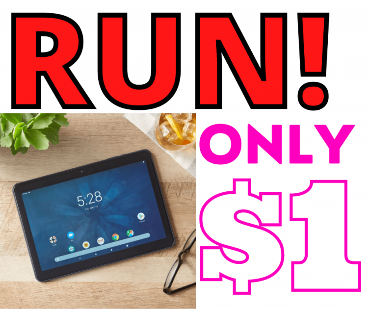 Onn 10.1″ Android Tablet Walmart Clearance for only $1!!!!!