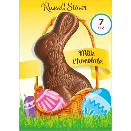 RUSSELL STOVER Easter Solid Milk Chocolate Easter Bunny, 7 oz.