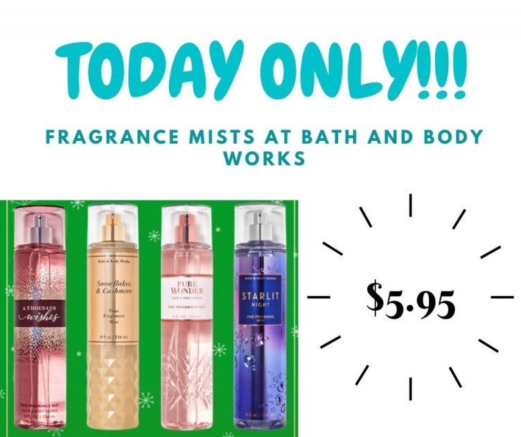 Bath And Body Works Fragrance Mists TODAY ONLY DEAL!