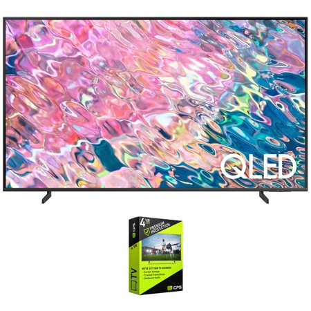 Samsung QN75Q60BAFXZA Q60B 75 inch QLED 4K Quantum Dual LED HDR Smart TV 2022 Bundle with Premium 4 Year Extended Warranty