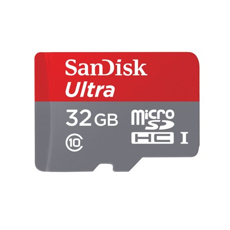 SanDisk Ultra 32GB UHS-I/Class 10 Micro SDHC Memory Card with Adapter- SDSDQUAN-032G-G4A