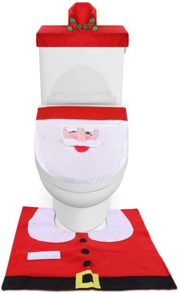 3 Piece Christmas Toilet Seat Cover ONLY $5.14 + FREE SHIPPING!!
