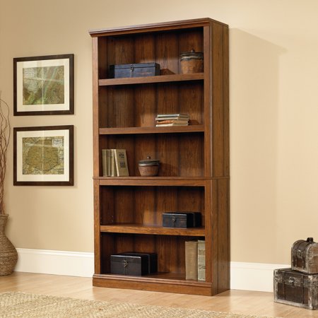 Sauder Select 5 - Shelf Bookcase, Washington Cherry Finish