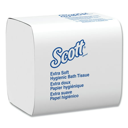 Scott Control Extra Soft Hygienic Bathroom Tissue (48280), Soft 2-Ply, Single Pull, 250 Sheets per Pack, 36 Packs per Case