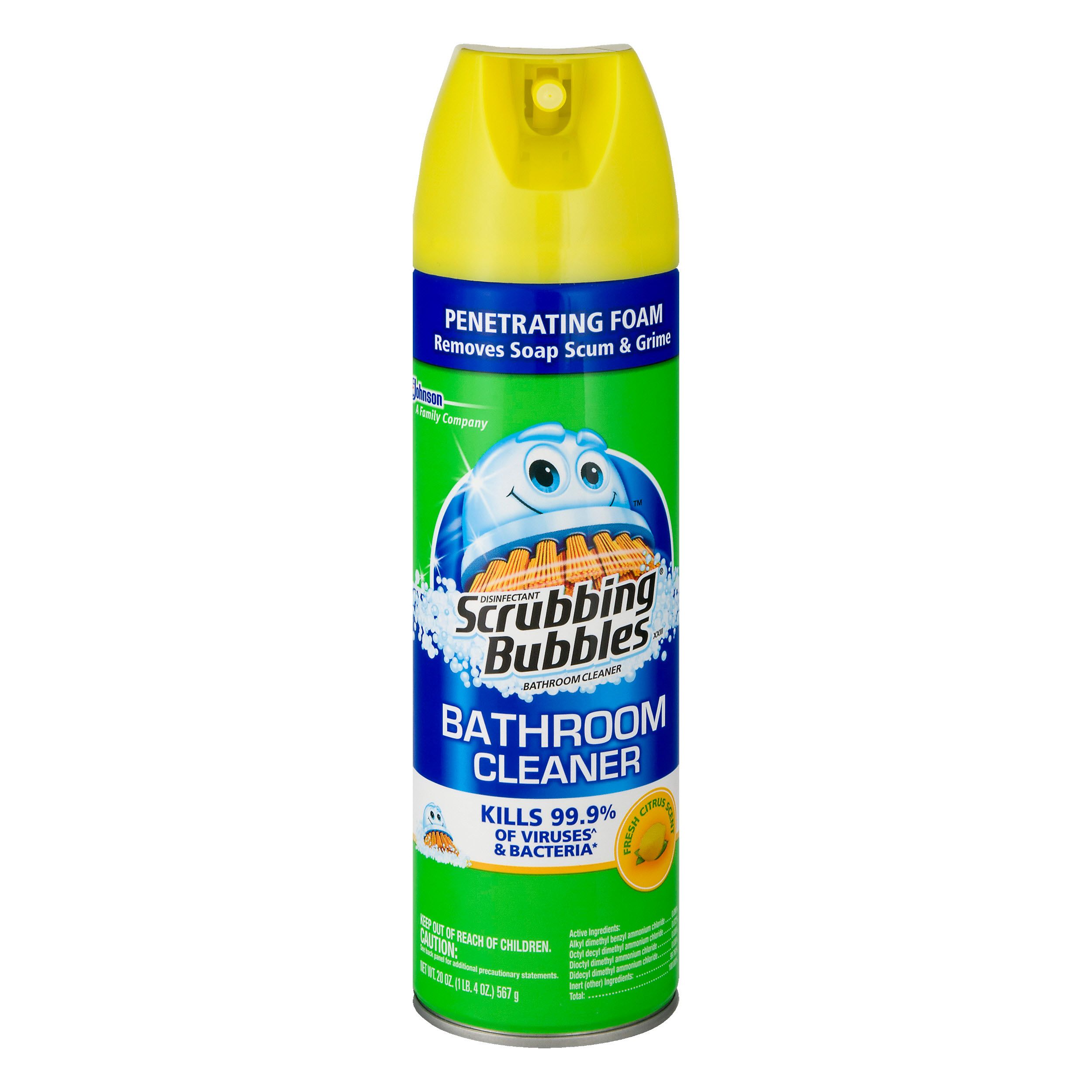 Scrubbing Bubbles Disinfectant Bathroom Cleaner Foam Fresh Citrus Scent, 20 oz on Sale At Dollar General