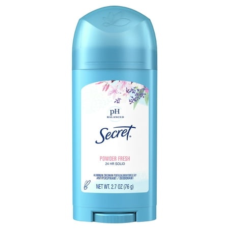 Secret Wide Solid Antiperspirant Deodorant, Powder Fresh, 2.7 oz