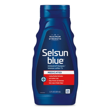 Selsun Blue Medicated Max Strength Dandruff Shampoo (11 Oz) - WALMART