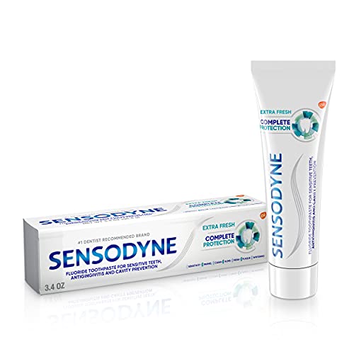 Sensodyne Complete Protection Sensitive Toothpaste For Gingivitis, Sensitive Teeth Treatment, Extra Fresh - 3.4 Ounces - STOCK UP!