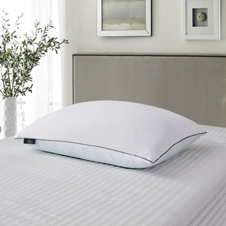 Serta 233 Thread Count Summer And Winter White Goose Feather Bed Pillow