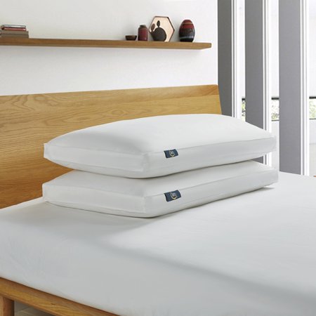 Serta 233 Thread Count White Goose Feather And White Goose Down Fiber Bed Pillow-Side Sleeper